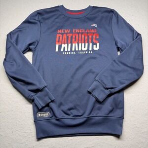 New Era NFL New England Patriots Combine Training Sweatshirt Mens Small Navy